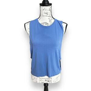 Spiritual Gangster Cropped Muscle Tank XS/S Periwinkle Blue New